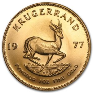 the back of the Krugerrand coin