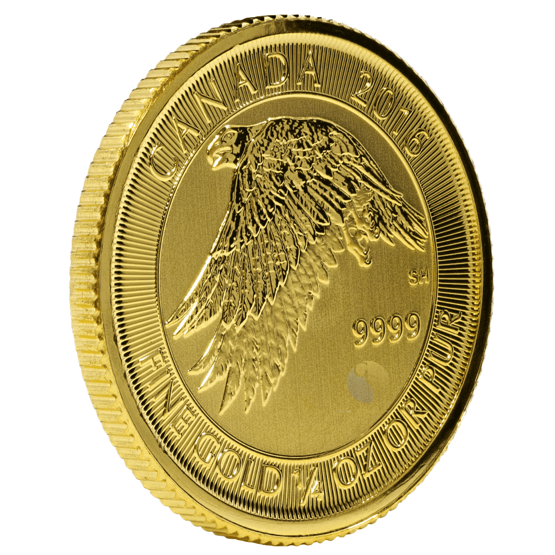 Gold Canadian Gyrfalcon Coin - 1/4 Ounce