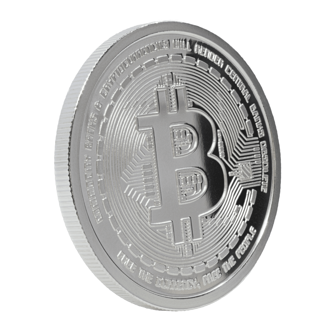 Silver Bitcoin Commemorative 1 Ounce Coin