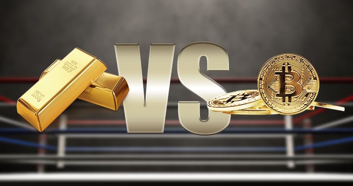 push toward gold and away from bitcoin