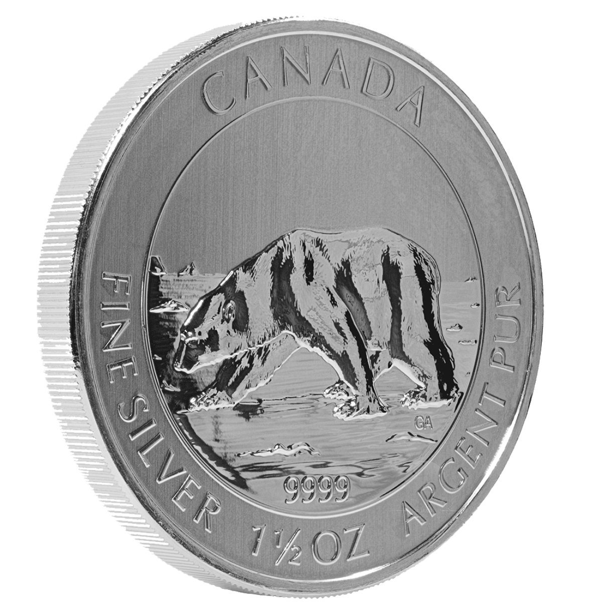 Silver Canadian Polar Bear 1 1 2 Ounce Coin GSI Exchange