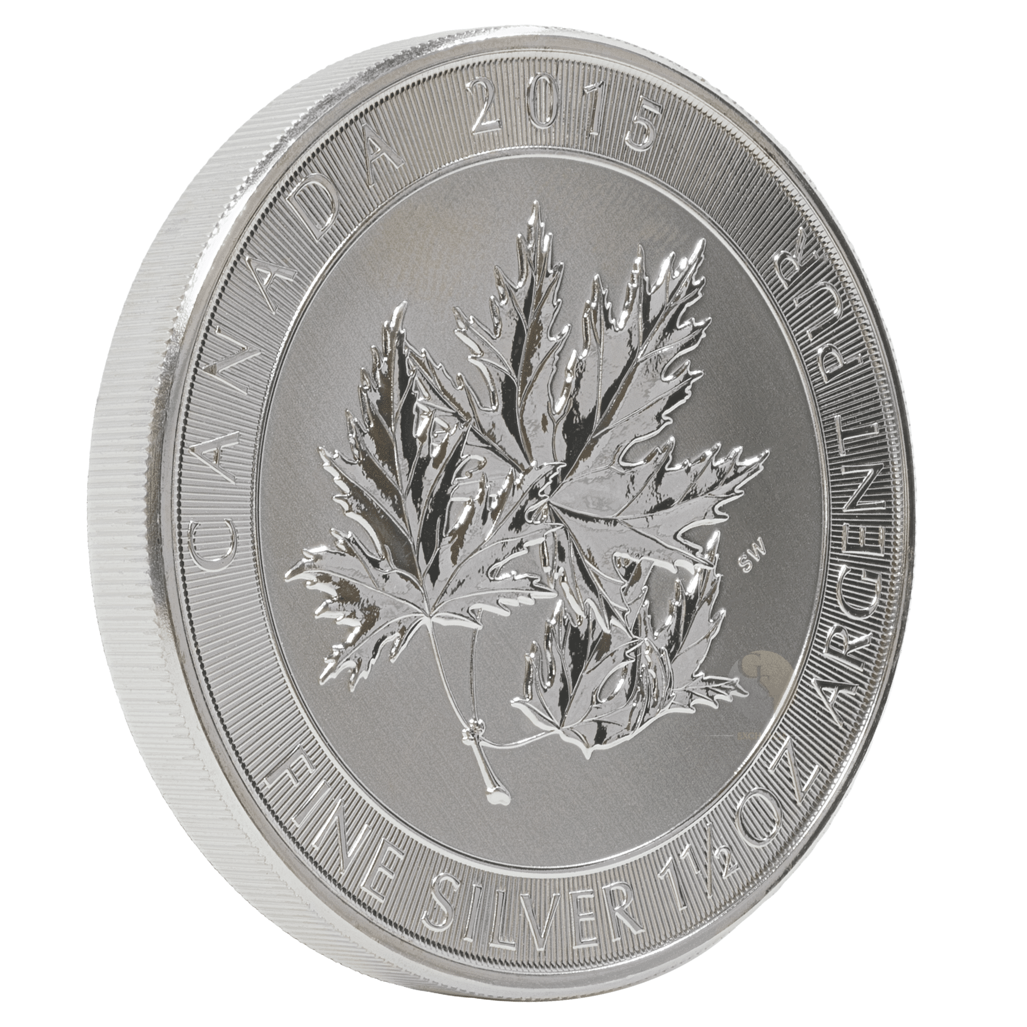 Silver Canadian Superleaf coin