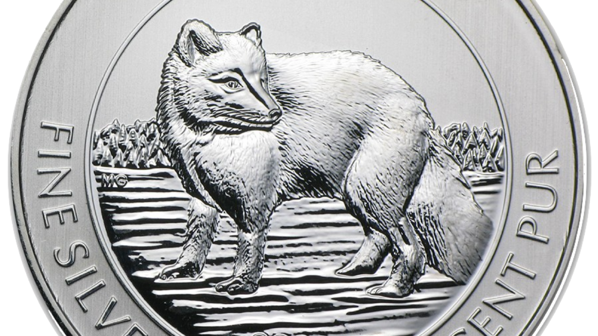 Silver Canadian Arctic Fox 1-1/2 Ounce Coin - GSI Exchange