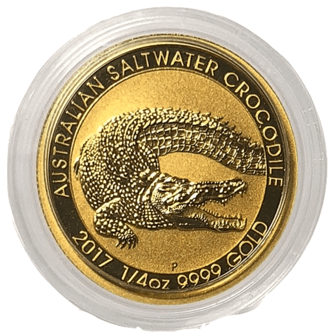 Saltwater crocodile 2017 1/4 ounce gold