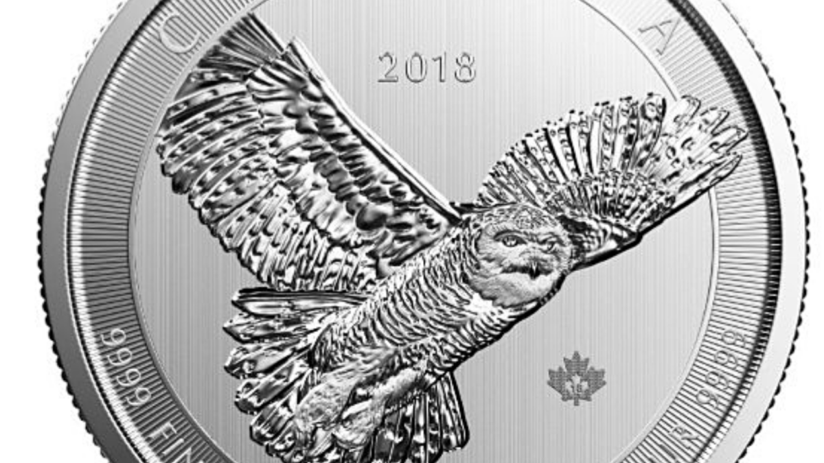 2018 Canada SNOWY OWL 1.5 oz 9999 Silver Coin 