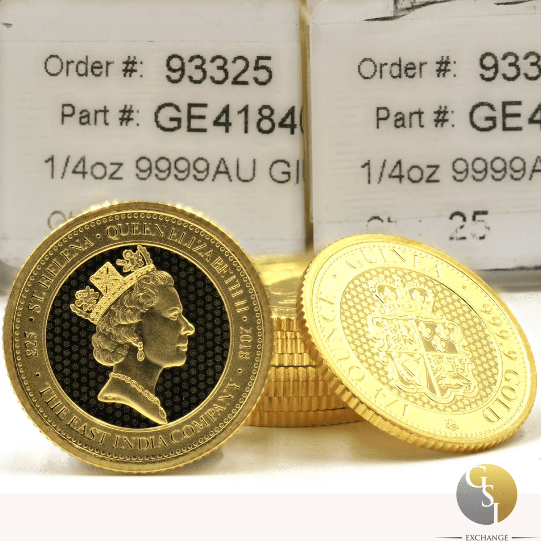 Gold Great Britain “Rose Crown” Guinea - 1/4 Ounce