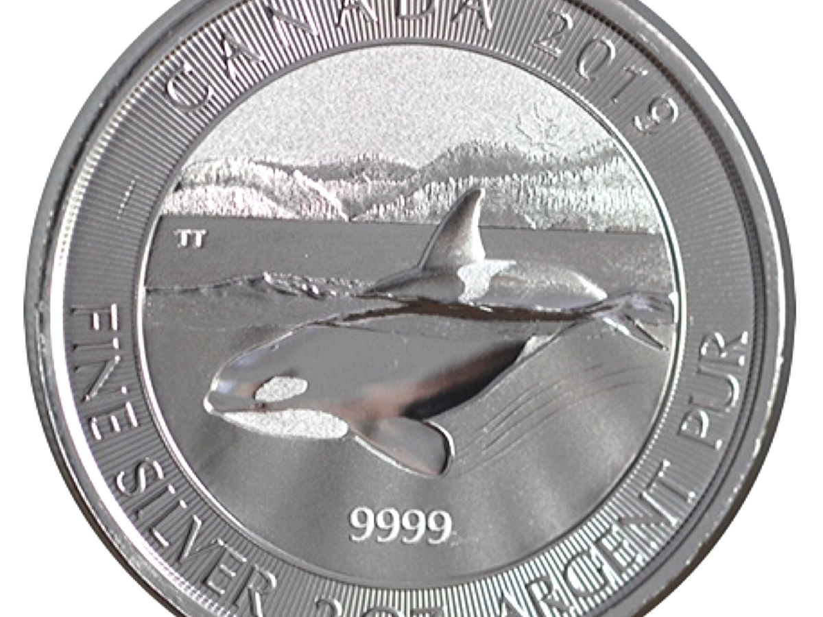 Silver Canadian Orca 2 Ounce Coin GSI Exchange