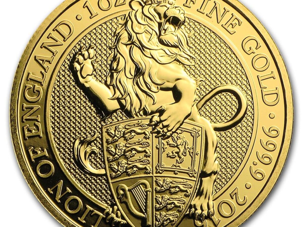 2020年 クイーンズビースト ライオン £2 2016 2 oz Silver Great Britain Queen's Beasts - Lion - PGS