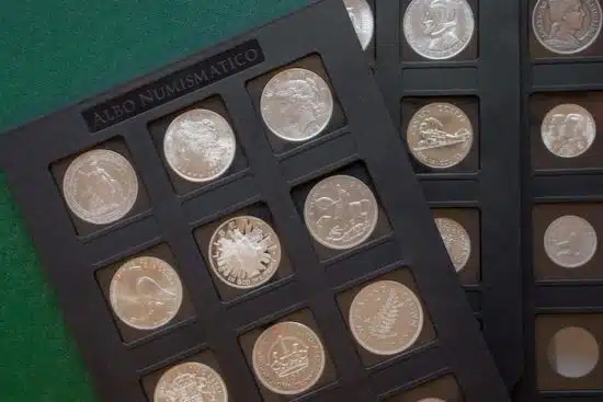 Uncirculated coins.