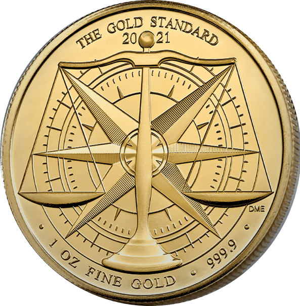 Gold Standard Coin Rough Transparent
