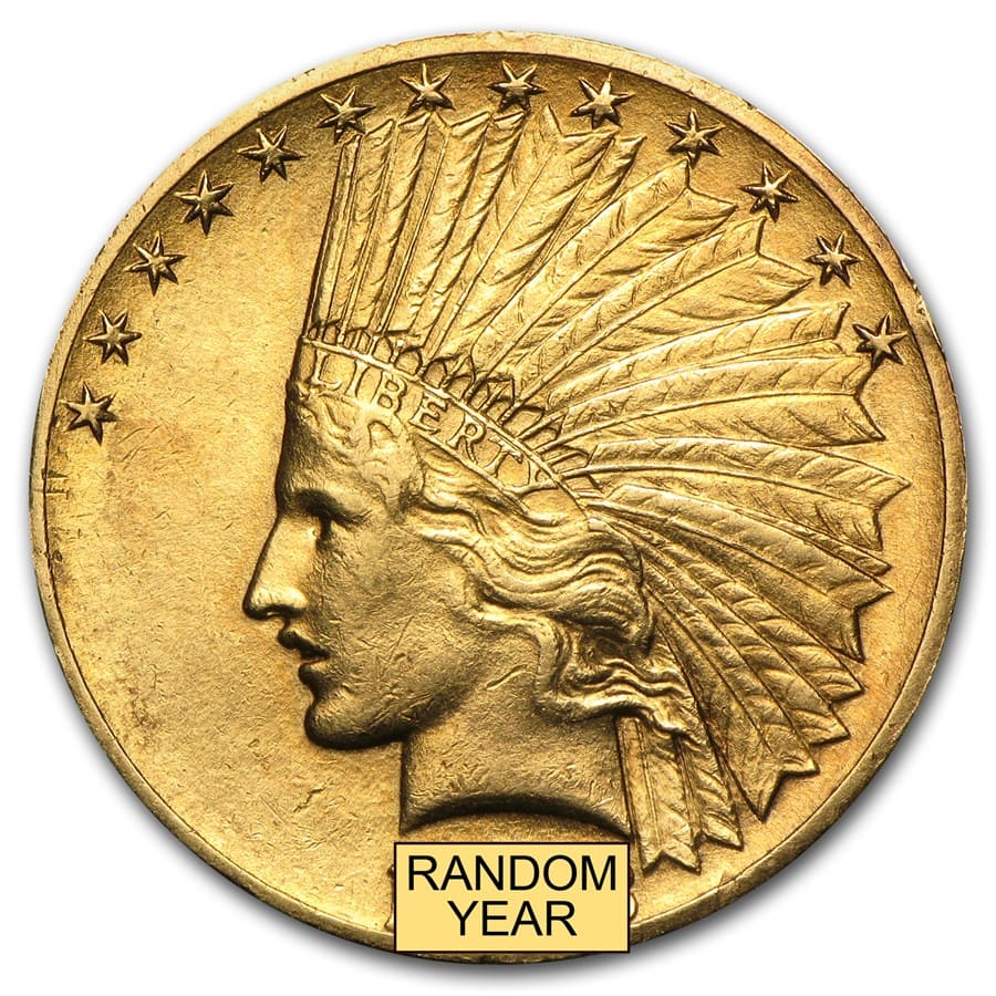$10 Gold Indian Eagle - XF