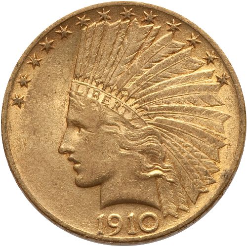$10 Gold Indian Eagle - VF