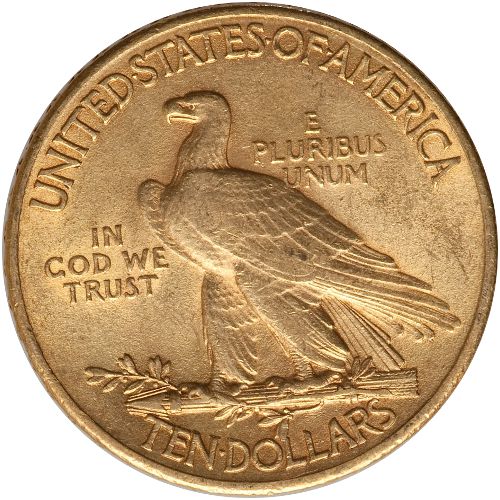 $10 Gold Indian Eagle - VF