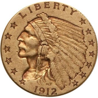 $2.5 Gold Indian Quarter Eagle - VF