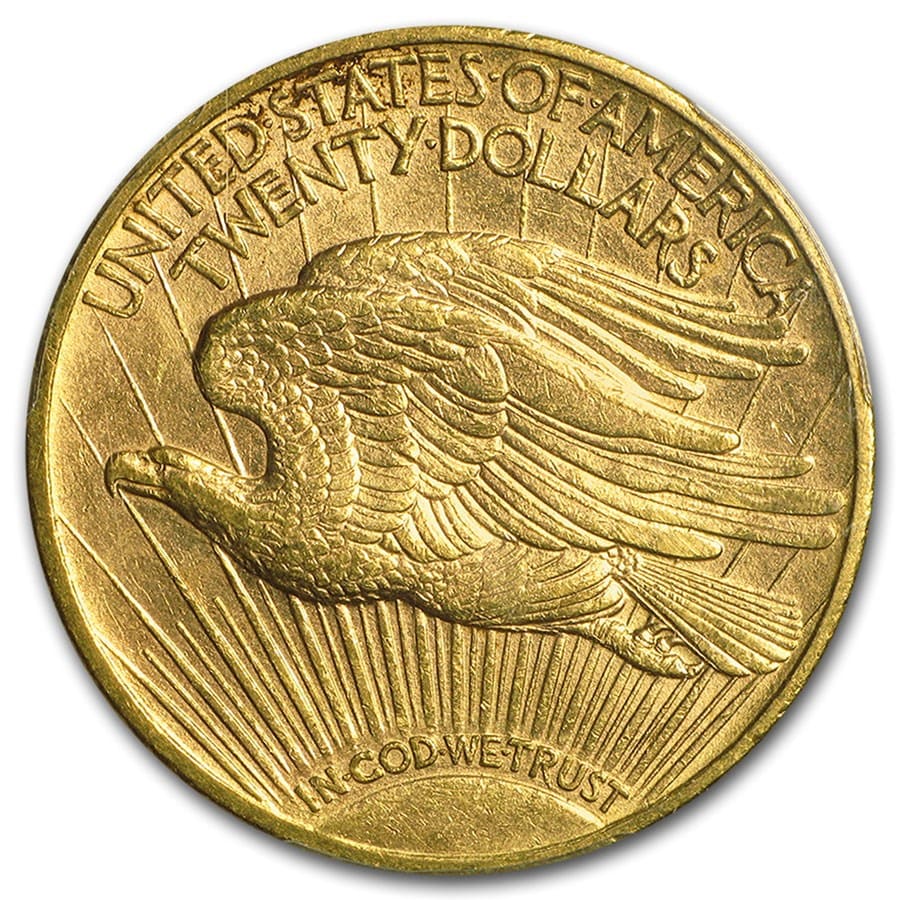 $20 Gold Saint-Gaudens Double Eagle - REV