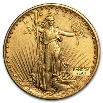 $20 Gold Saint-Gaudens Double Eagle - XF