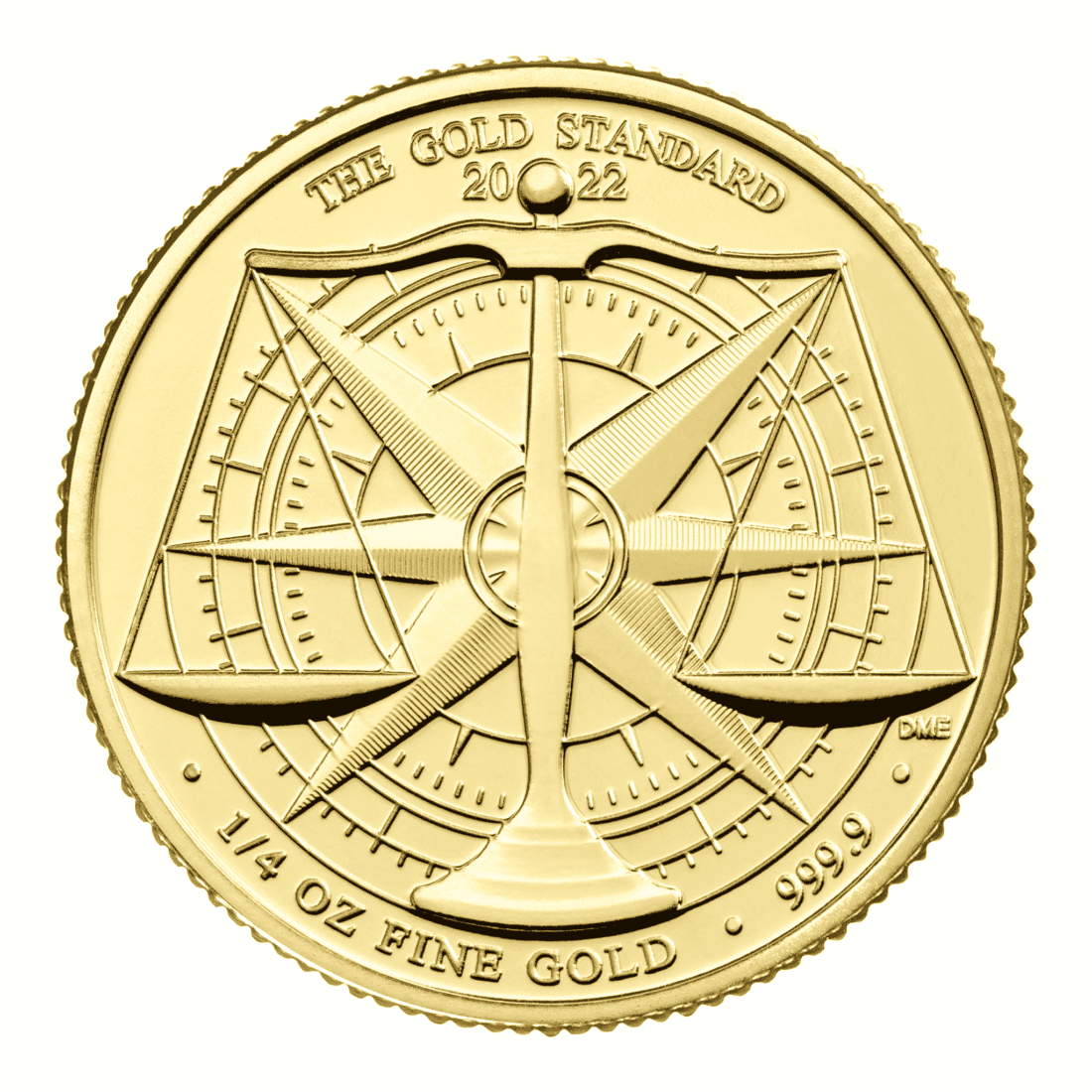 Gold British Royal Mint Gold Standard Coin 1/4-oz. Gem/BU 2022
