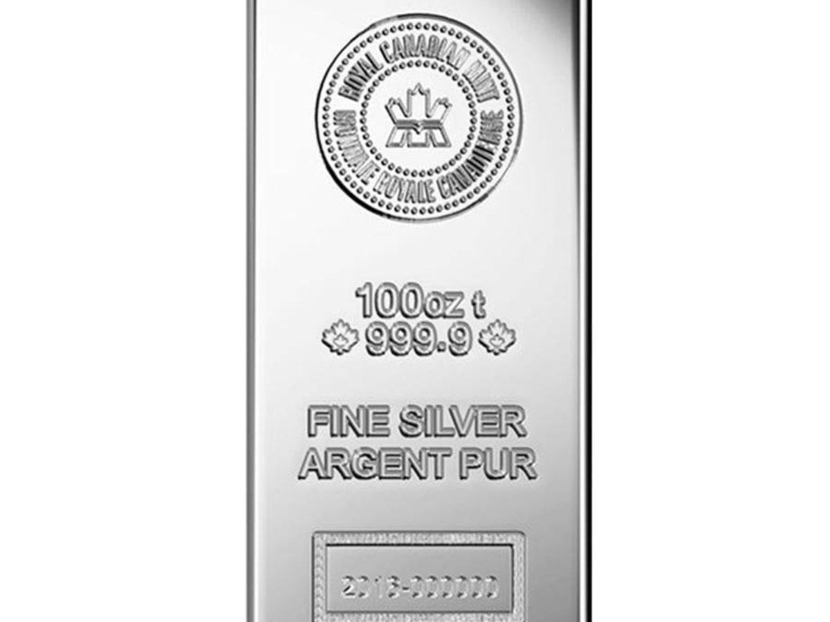 Silver Premium Royal Canadian Mint Bar 100 oz. - GSI Exchange