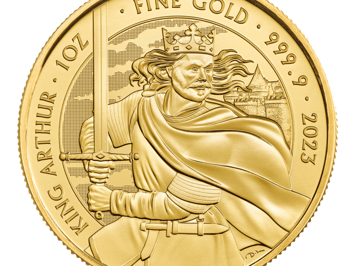 Gold Great Britain King Arthur 1 oz. 2023 Gem/BU