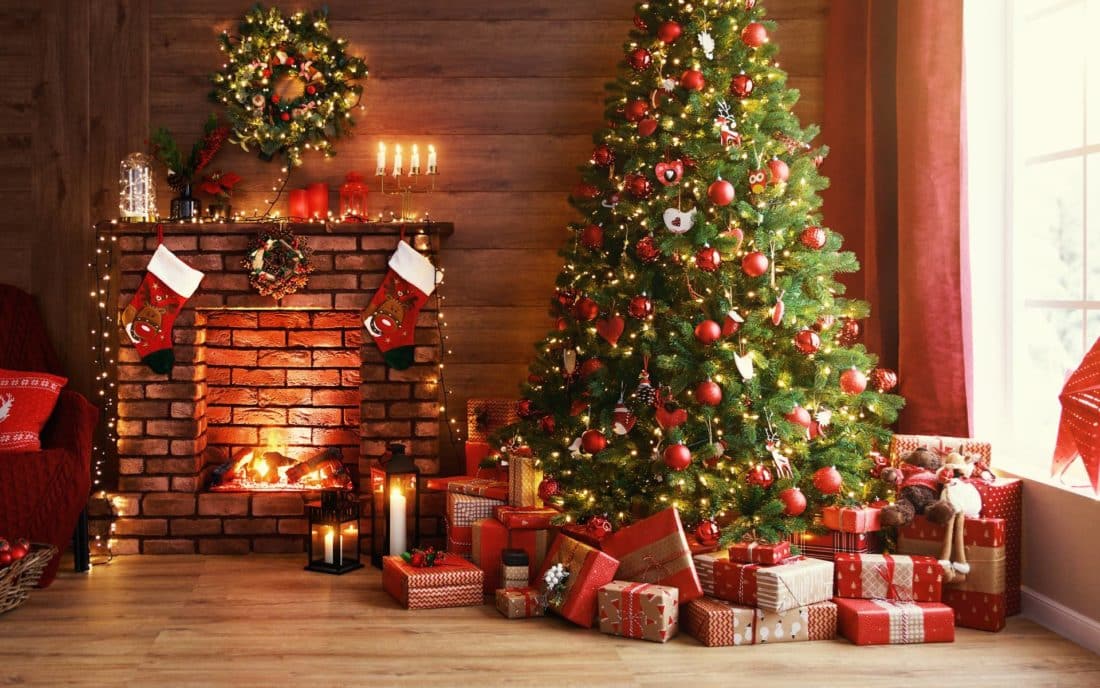 Christmas luxury - tree and gifts