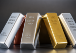 Gold and silver bullion bars illustrating gold surging back after weak jobs data weakened the U.S. dollar and lifted precious metals prices.