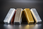 Gold and silver bullion bars illustrating gold surging back after weak jobs data weakened the U.S. dollar and lifted precious metals prices.