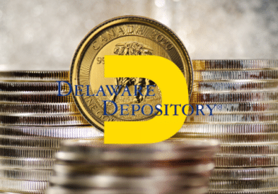 Gold Backed Bank Account Delaware Depository