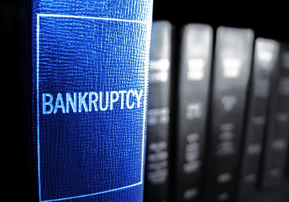 Bankruptcy,Book,On,Shelf,In,Libarary,For,Learning,And,Finances